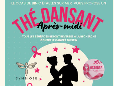 affiche thé dansant octobre rose