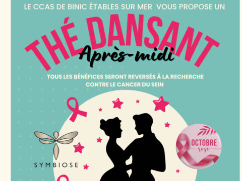 affiche thé dansant octobre rose