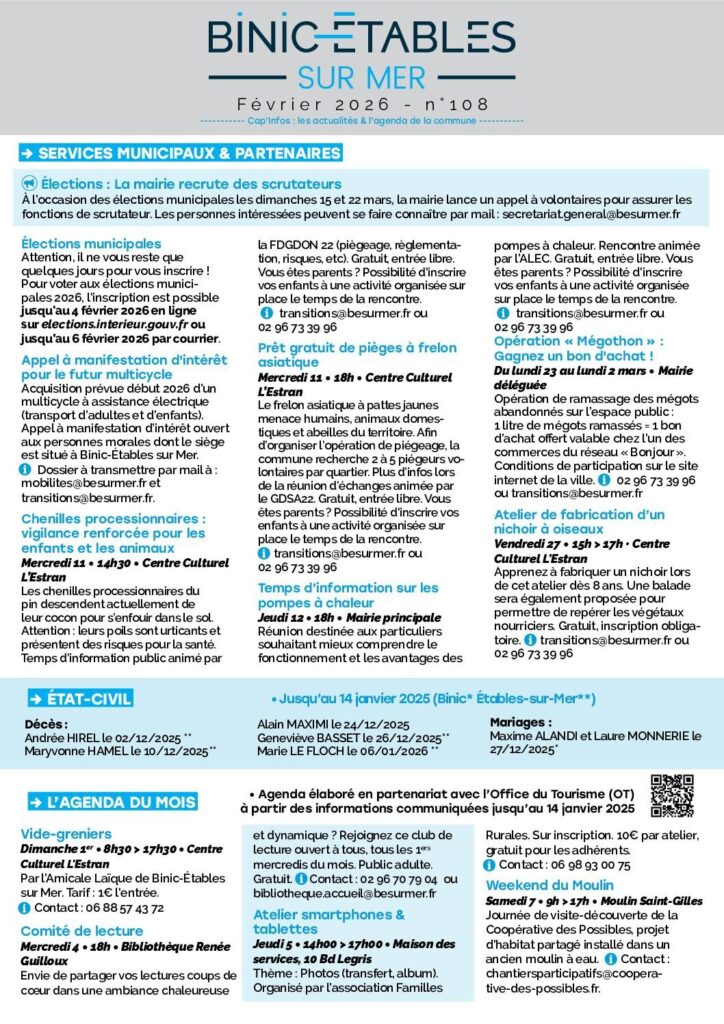 Image du document Cap’Infos #février