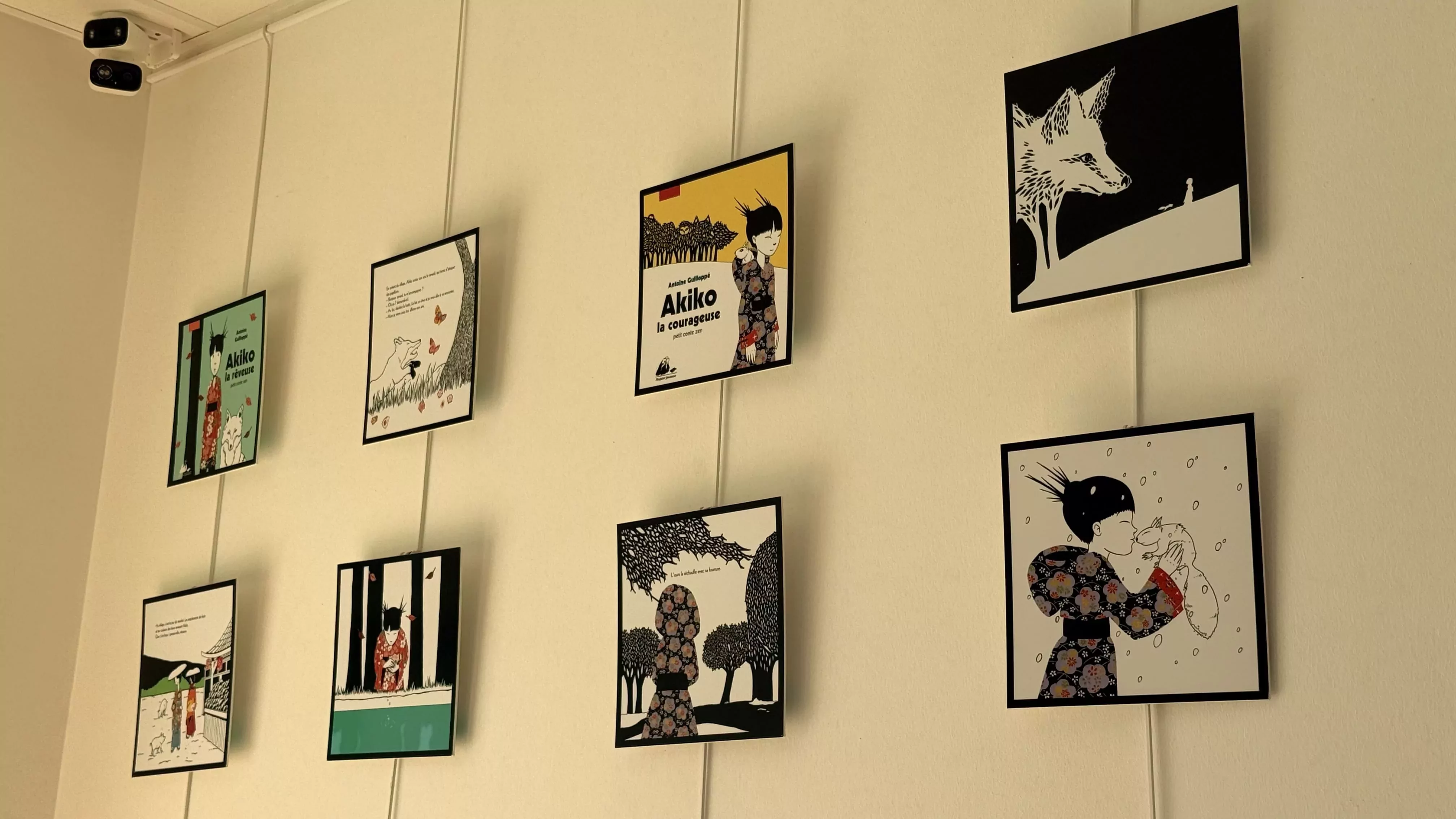 Exposition AKIKO petit conte zen - bibliothèque