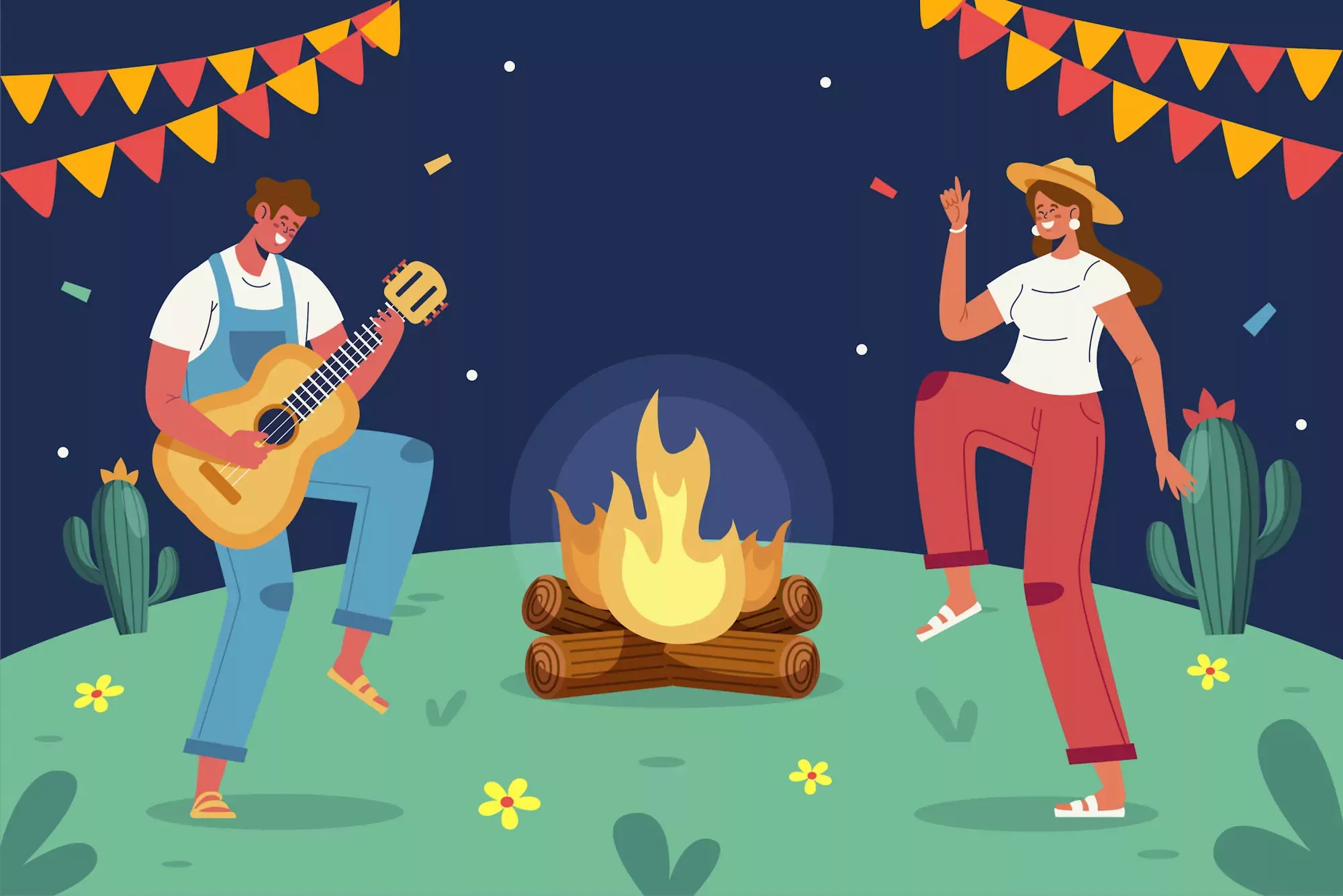 Feu de la Saint-Jean - fête été